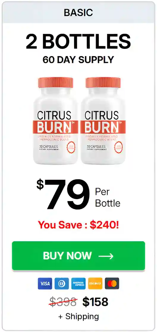 citrusburn - 2   bottles pricing